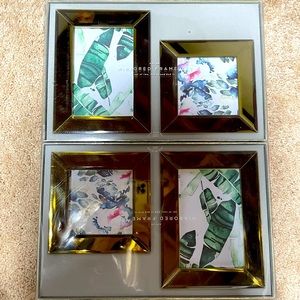 NWT FOUR bundle gold mirror picture frames 2 sets frames brand new price final